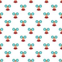 Clown face pattern, cartoon style vector