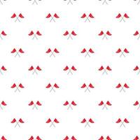 Flags of golf course pattern, cartoon style vector