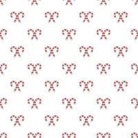 Candy canes pattern, cartoon style vector