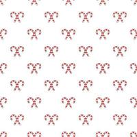 Candy canes pattern, cartoon style vector