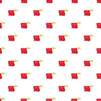 Fabric matador pattern, cartoon style vector