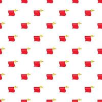 Fabric matador pattern, cartoon style vector