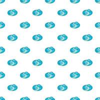 Track in mountains for snowboarding pattern vector