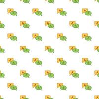 Bubble speech from english to japanese pattern vector