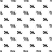 Label ribbon black friday pattern, cartoon style vector