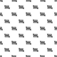 Label ribbon black friday pattern, cartoon style vector