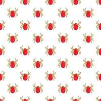 Spider pattern, cartoon style vector