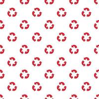Three circular arrows pattern, cartoon style vector