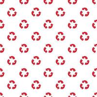 Three circular arrows pattern, cartoon style vector