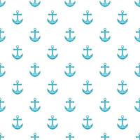 Anchor pattern, cartoon style vector