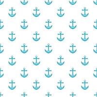 Anchor pattern, cartoon style vector