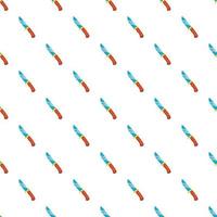 Knife pattern, cartoon style vector