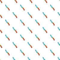 Knife pattern, cartoon style vector