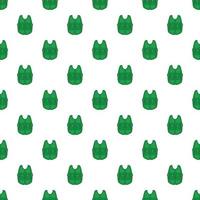 Hunting vest pattern, cartoon style vector