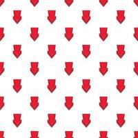 Arrow is pointing down pattern, cartoon style vector
