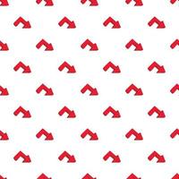 Right arrow pattern, cartoon style vector