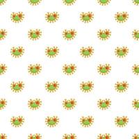 Virus pattern, cartoon style vector