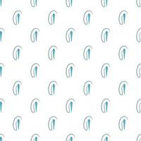Needle and thread pattern, cartoon style vector