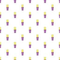 Shaving brush pattern, cartoon style vector