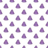 Stones for Spa pattern, cartoon style vector