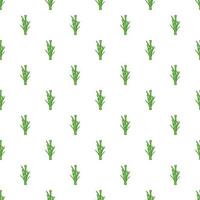 Bamboo pattern, cartoon style vector