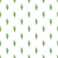 Bamboo pattern, cartoon style vector