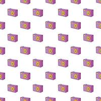 Action camera pattern, cartoon style vector