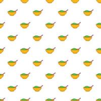 Clay in cup for Spa pattern, cartoon style vector