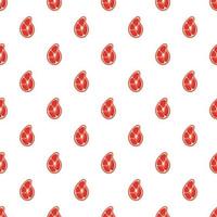 Piece of meat pattern, cartoon style vector