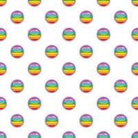 Circle in colours of LGBT pattern, cartoon style vector