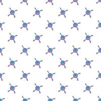 Cell virus pattern, cartoon style vector