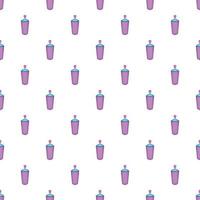 Shaving foam pattern, cartoon style vector