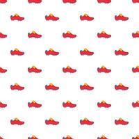 Football boots pattern, cartoon style vector