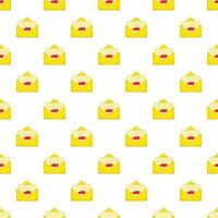 Envelope with invitation card pattern vector