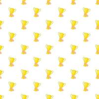 Cup in hand pattern, cartoon style vector