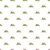 GPS marks on map pattern, cartoon style vector