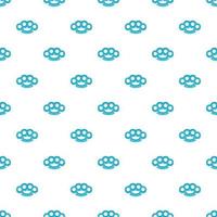 Knuckles pattern, cartoon style vector