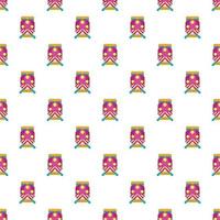 Train pattern, cartoon style vector