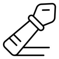 Art pen icon outline vector. Artist class vector