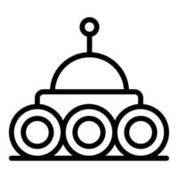 Robot cart icon outline vector. Ai android vector