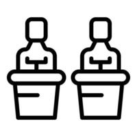 Sex education speaker icon outline vector. Gender health vector