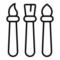 Artist art tools icon outline vector. Creative design vector