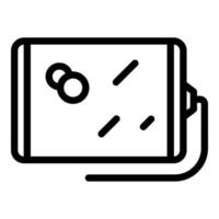 Charging device icon outline vector. Smart click vector