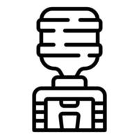 Office mineral bottle icon outline vector. Service cooler vector