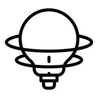 Bulb integrity icon outline vector. Business culture vector