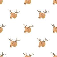 Deer head pattern seamless vector