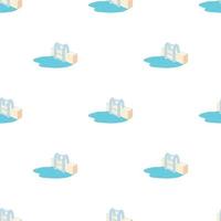 Swimming pool ladder pattern seamless vector
