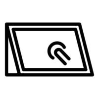 Smart touch icon outline vector. Hand app vector