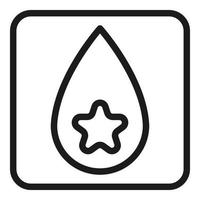 Drop edit icon outline vector. Photo data vector