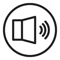 Digital sound icon outline vector. Edit tool vector